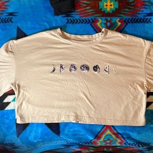 Cream colored crop top